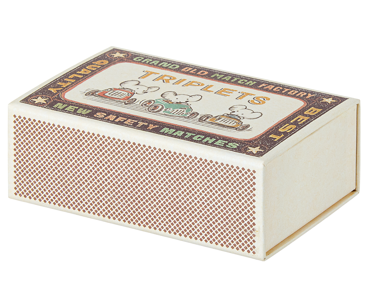 Maileg Triplets, Baby Mice in Box