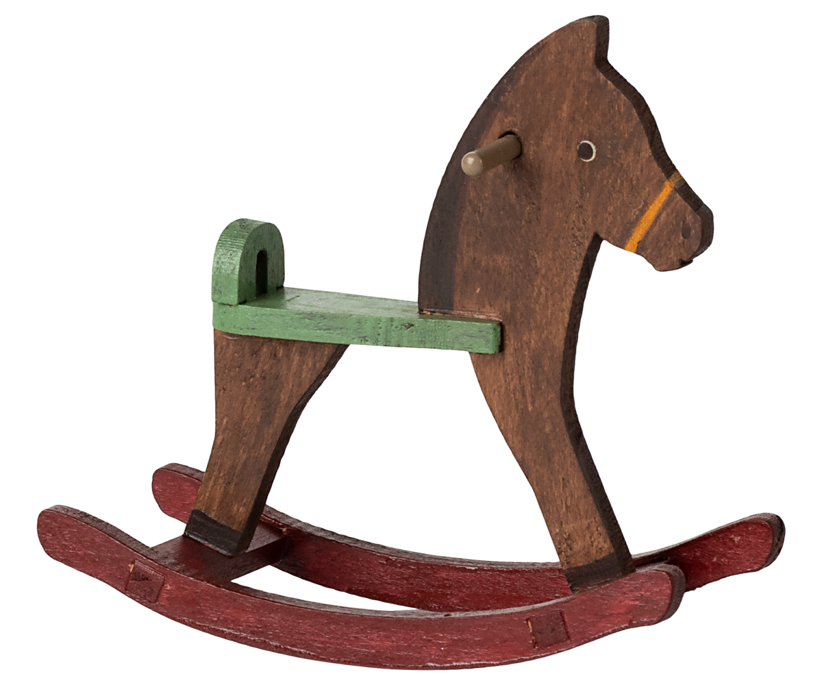 Maileg Rocking Horse for Mouse - Dark Brown