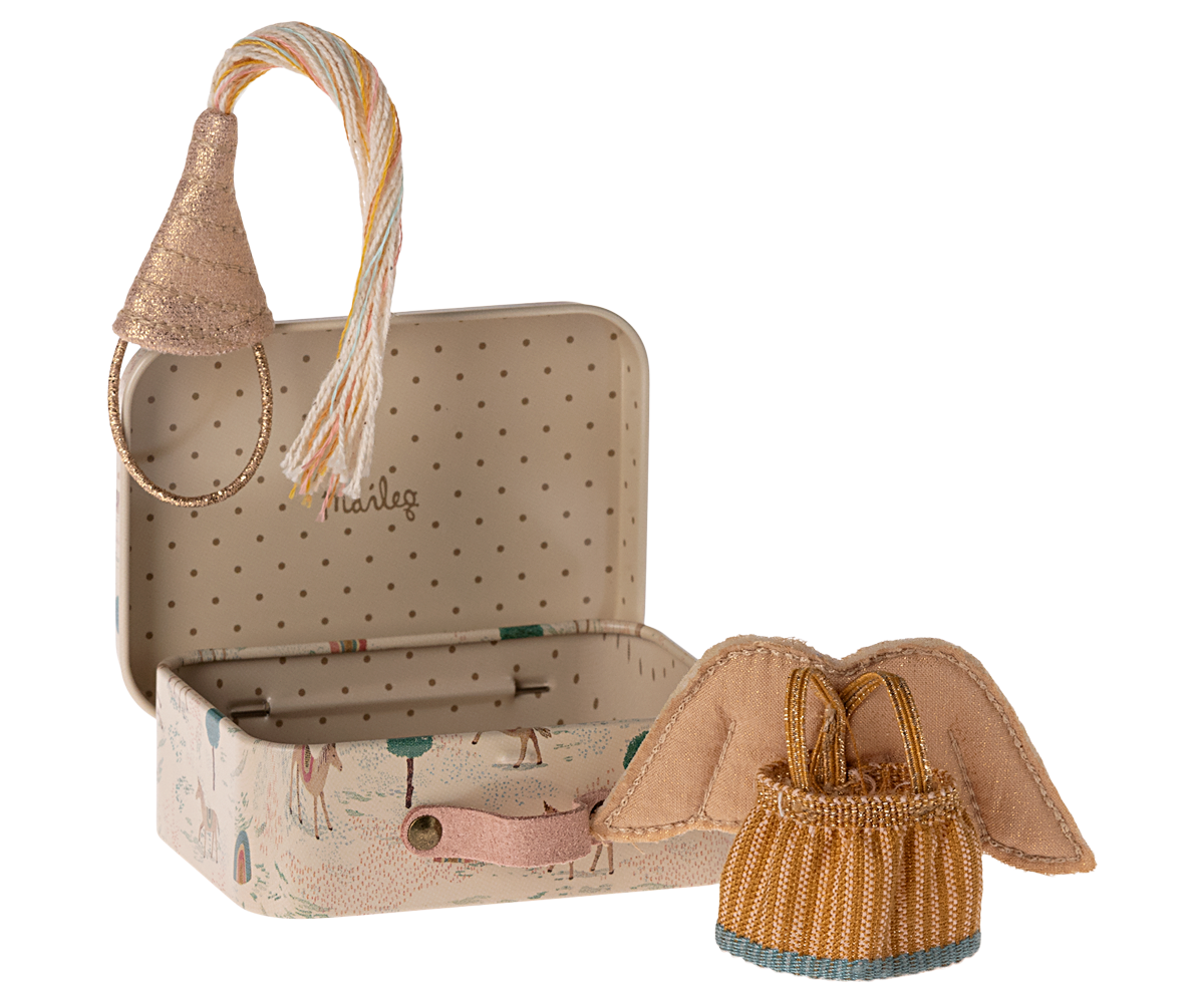 Maileg Fairy Clothes in Suitcase for Little Sister Mouse