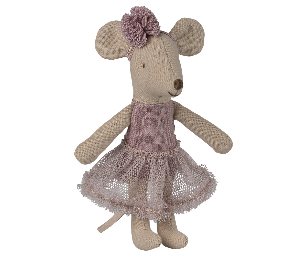 Maileg Ballerina Mouse, Little Sister - Heather