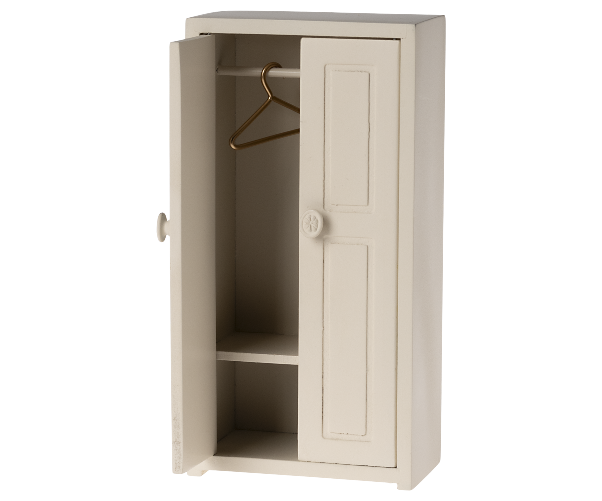 Maileg Closet, Mouse - Cream (SPLIT WOOD ON CORNER)
