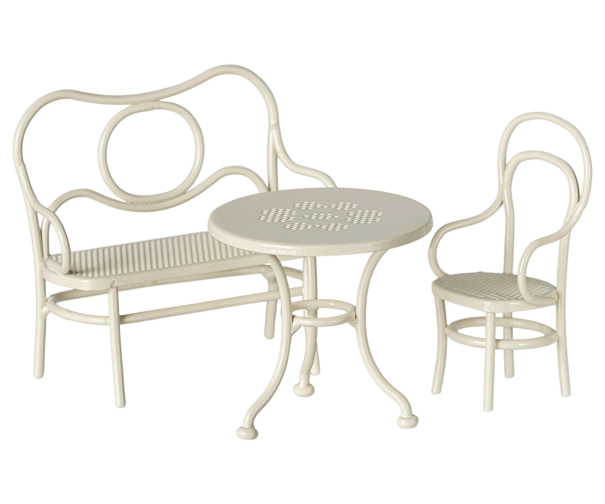 Maileg Cafe Set, Mouse, Small - Off White
