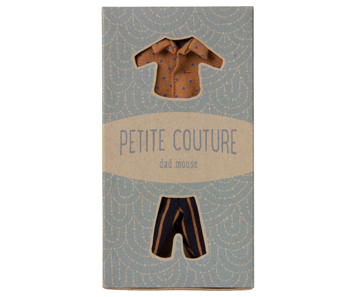 Maileg Shirt and Striped Pants for Dad Mouse