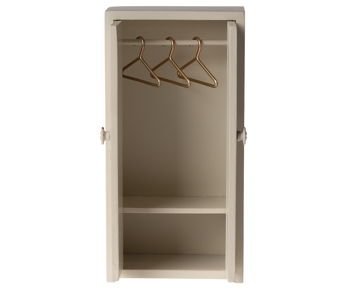 Maileg Closet, Mouse - Cream (SPLIT WOOD ON CORNER)