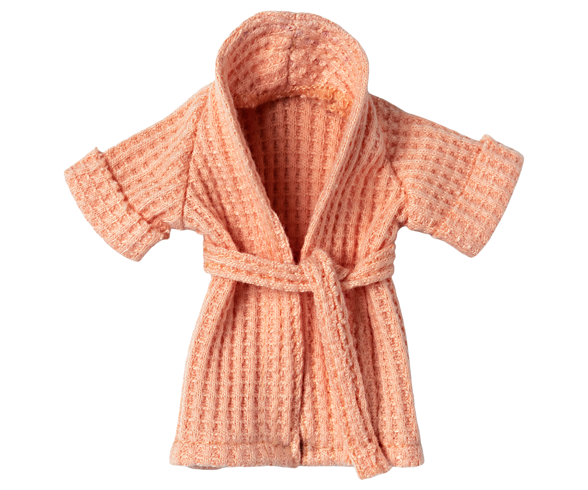 Maileg Bathrobe for Mum Mouse - Coral