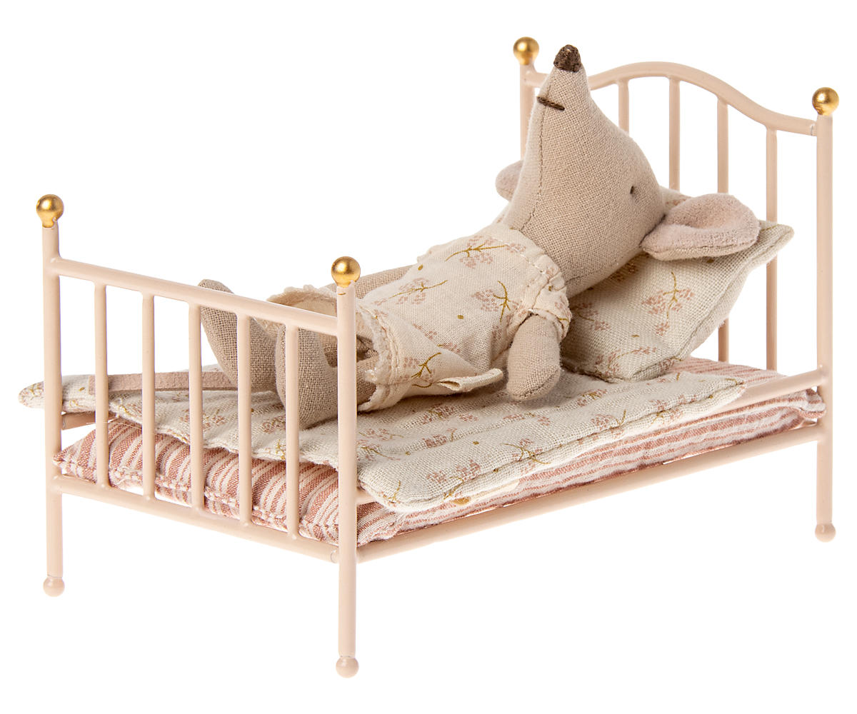 Maileg Vintage Bed, Mouse - Rose