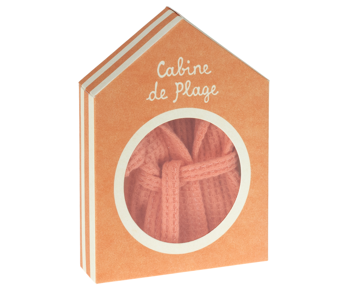 Maileg Bathrobe for Mum Mouse - Coral