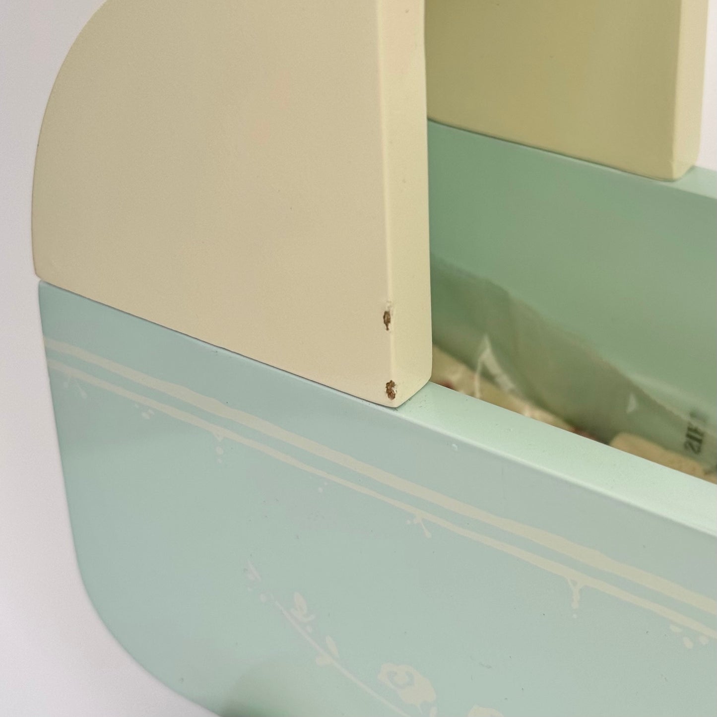Maileg Pram, Light Blue, for Micro (CHIPPED WOOD)