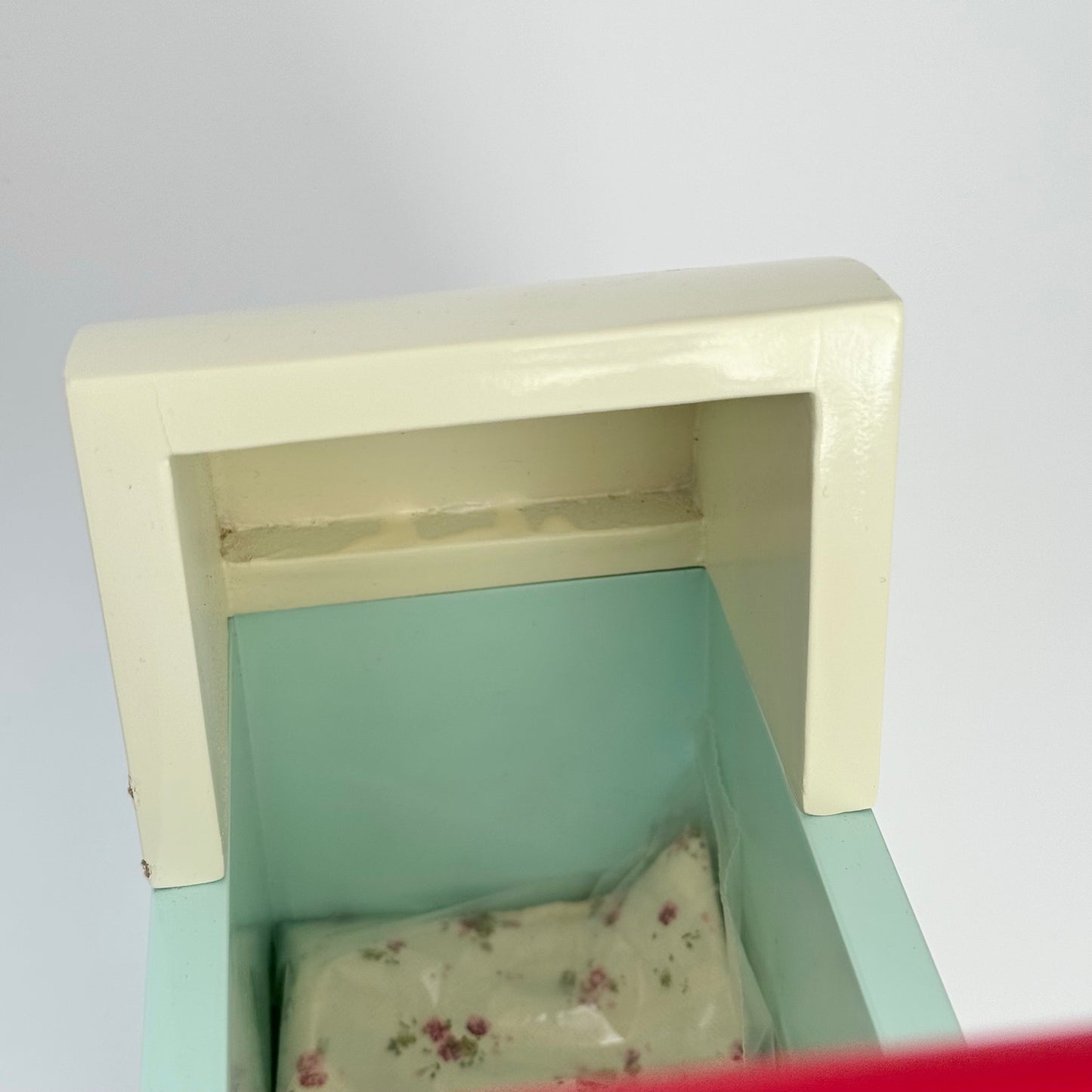 Maileg Pram, Light Blue, for Micro (CHIPPED WOOD)