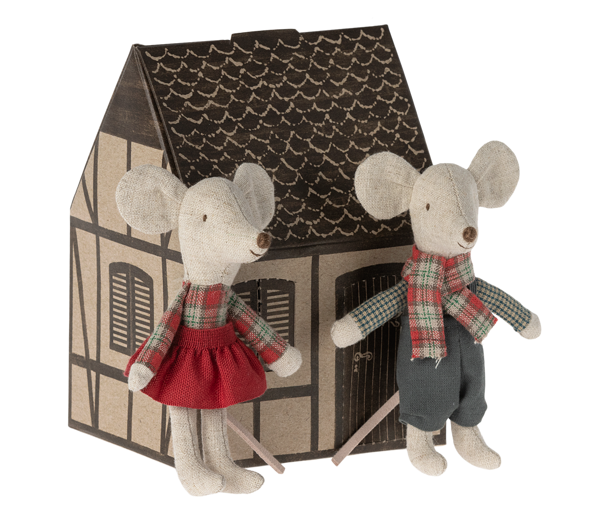 Maileg Winter Mice Twins, Little Brother and Sister