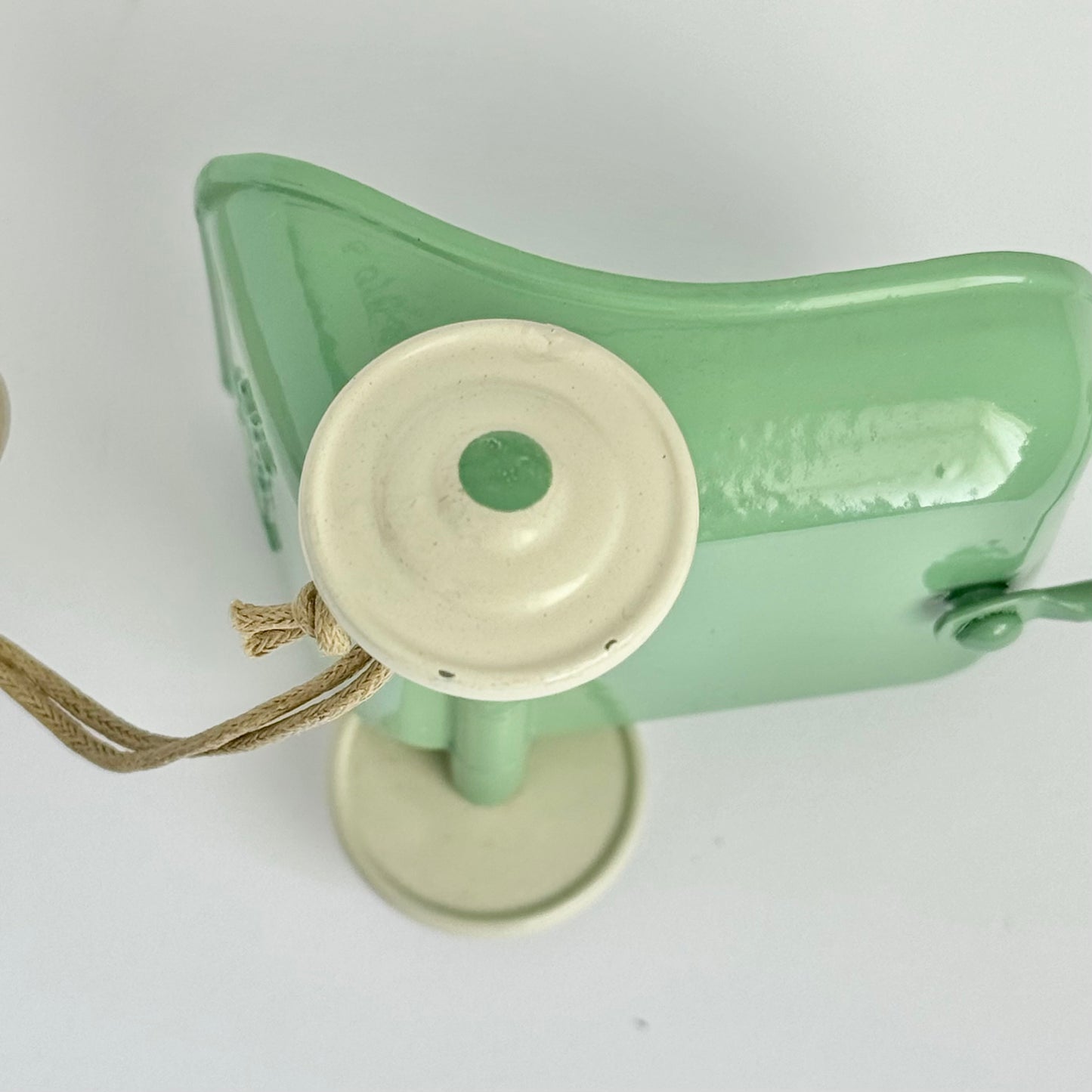 Maileg Tricycle Hanger, Mouse - Green (CHIPPED PAINT ON WHEEL)