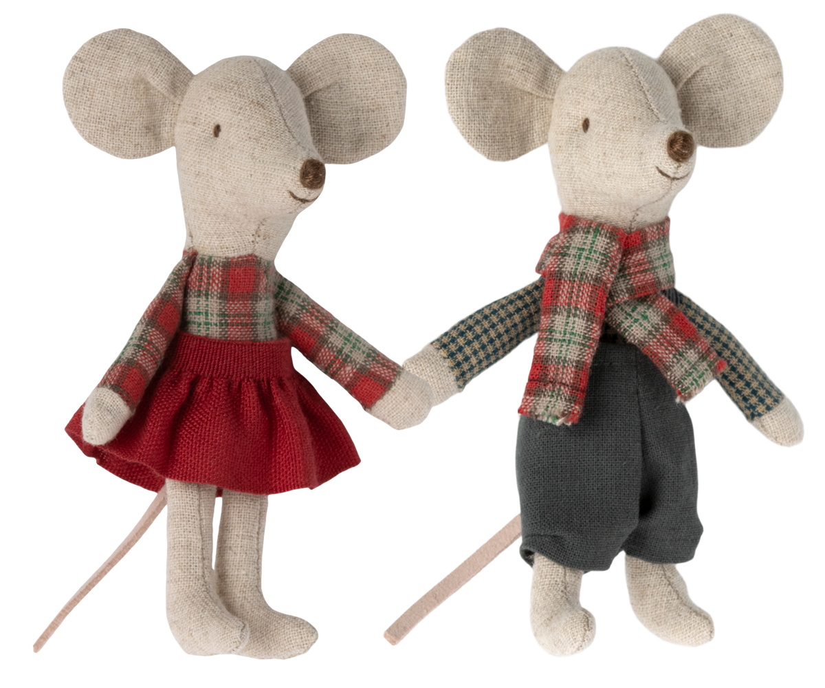Maileg Winter Mice Twins, Little Brother and Sister