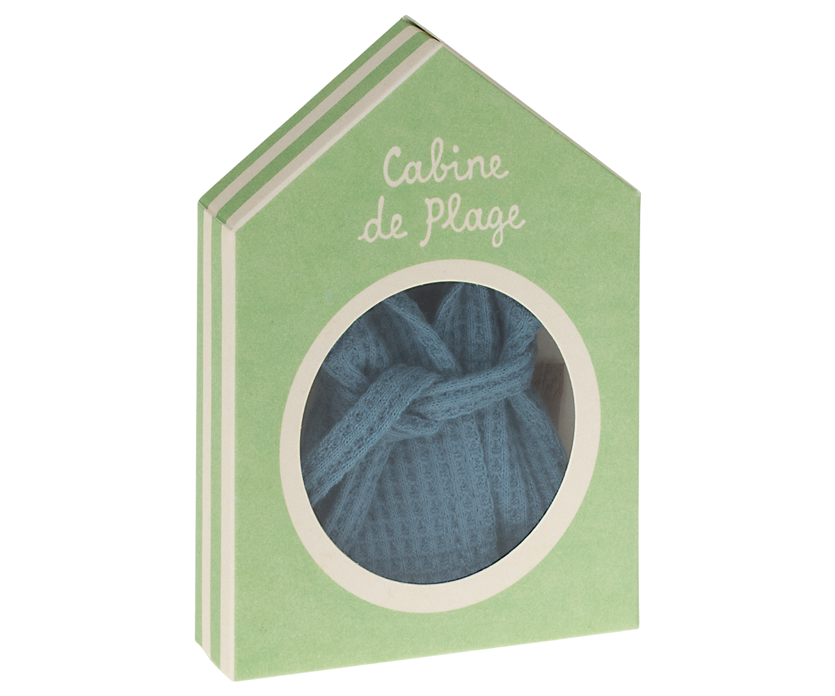 Maileg Bathrobe for Dad Mouse - Dusty Blue