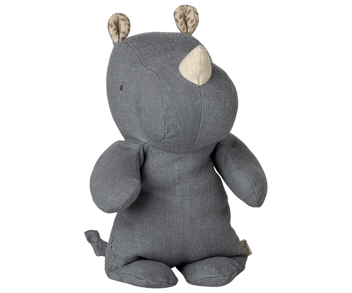Maileg Safari Friends, Small Rhino - Dusty Blue