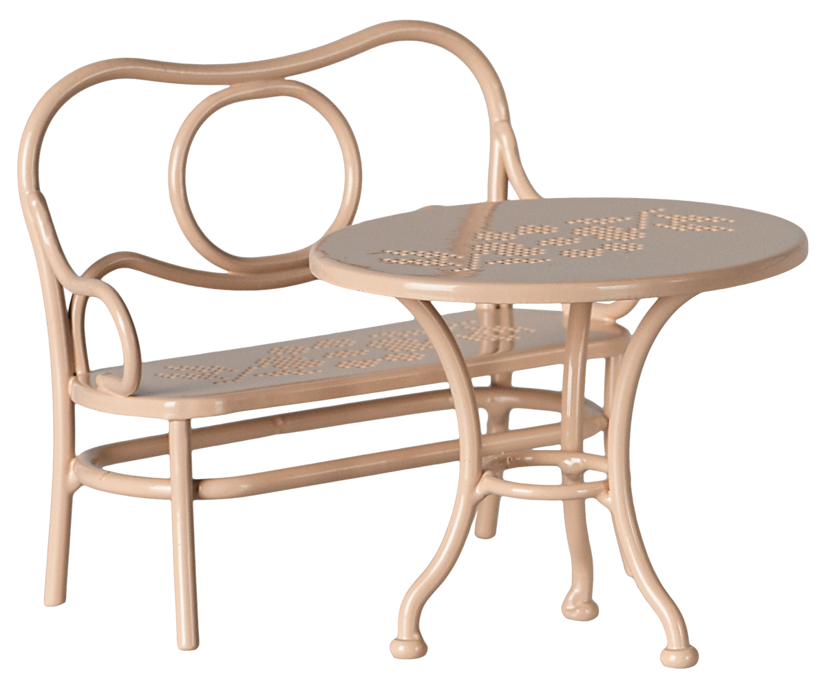 Maileg Cafe Set, Mouse, Big - Pale Pink