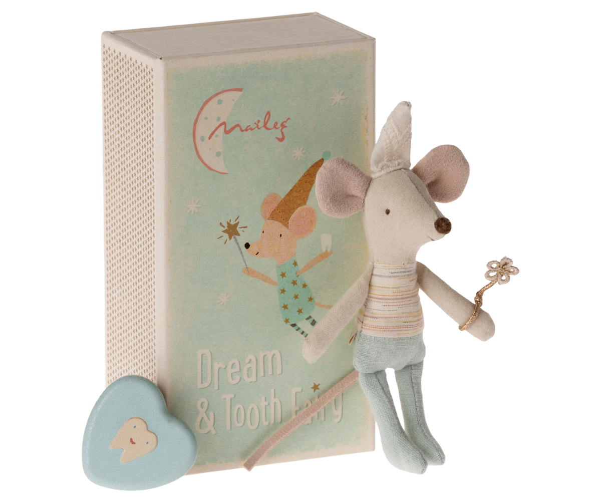 Maileg Tooth Fairy Mouse, Little Brother in Matchbox