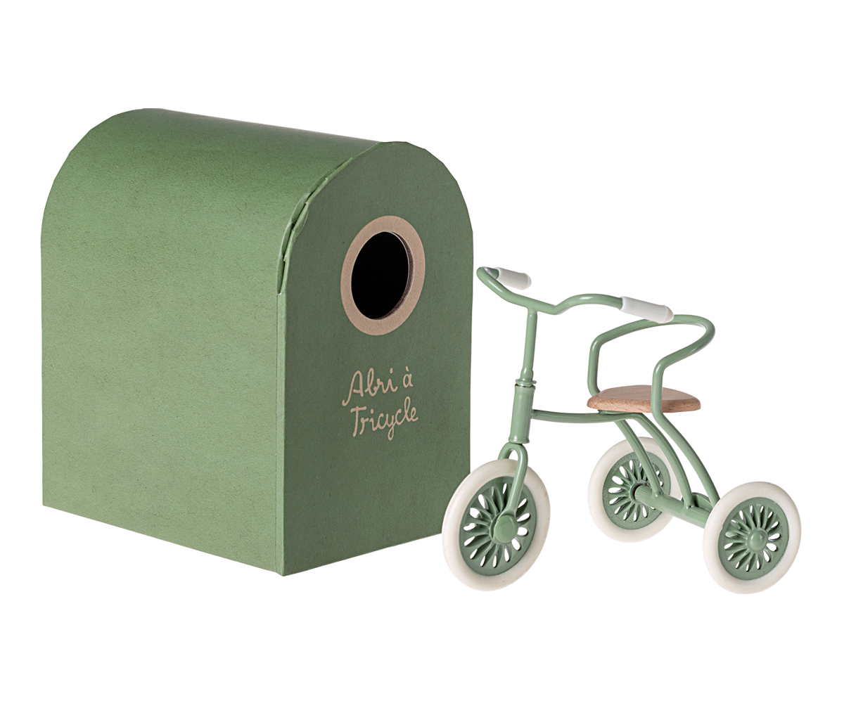 Maileg Tricycle, Mouse - Green