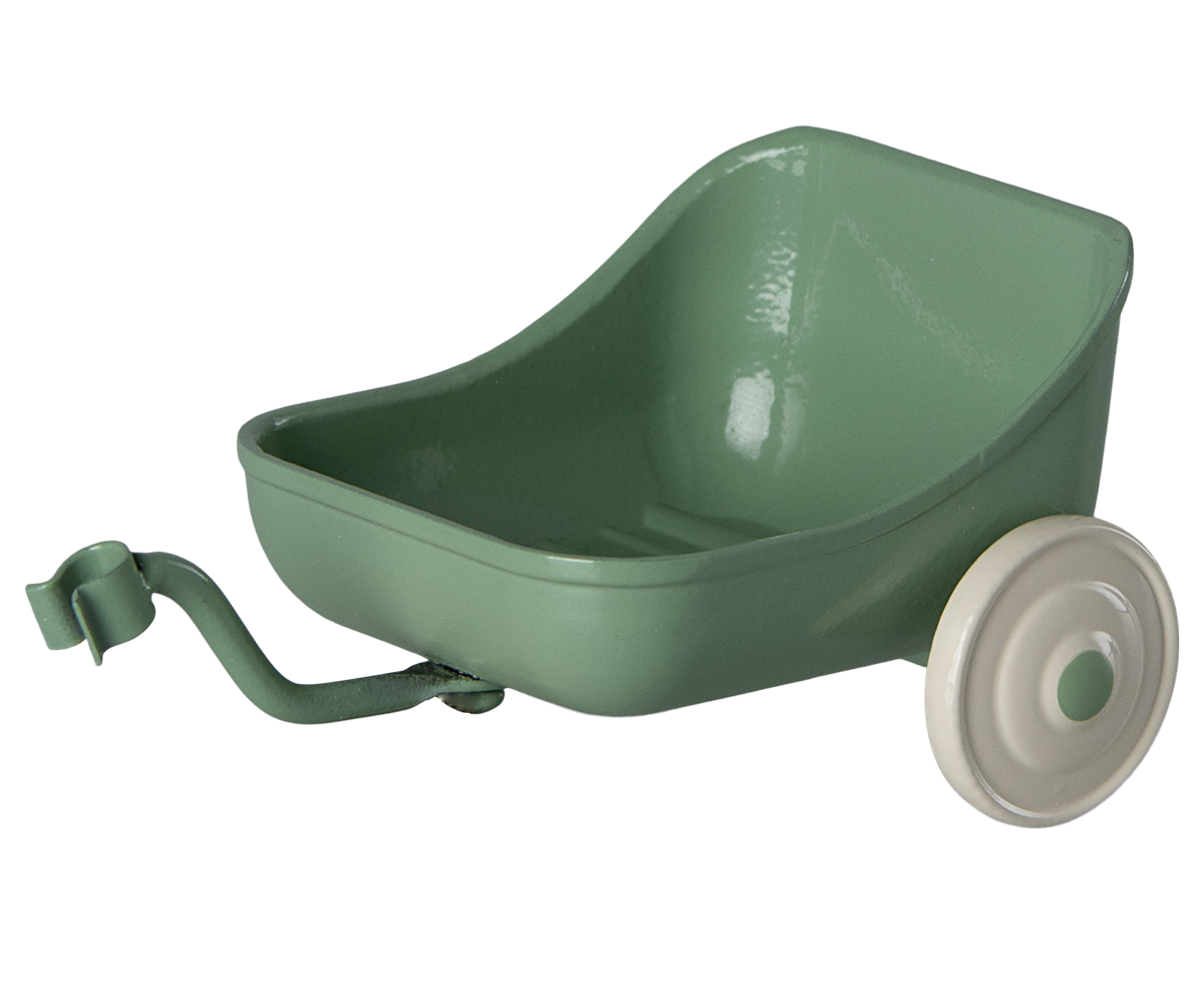 Maileg Tricycle Hanger, Mouse - Green (CHIPPED PAINT ON WHEEL)