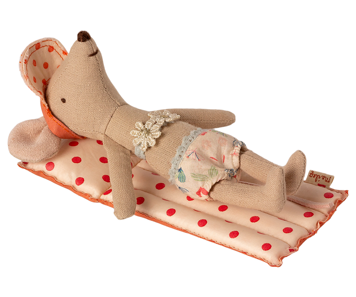 Maileg Air Mattress, Mouse - Red Dot