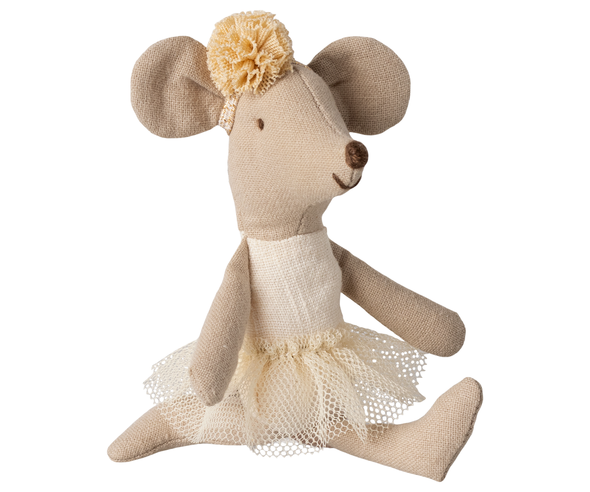 Maileg Ballerina Mouse, Little Sister - Off White