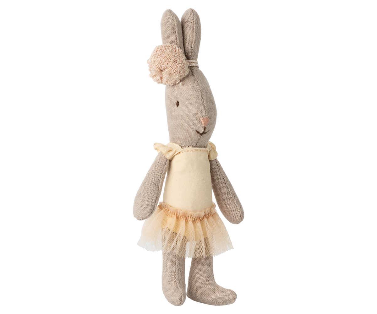 Maileg Micro Rabbit - Ballet Suit and Skirt Cream