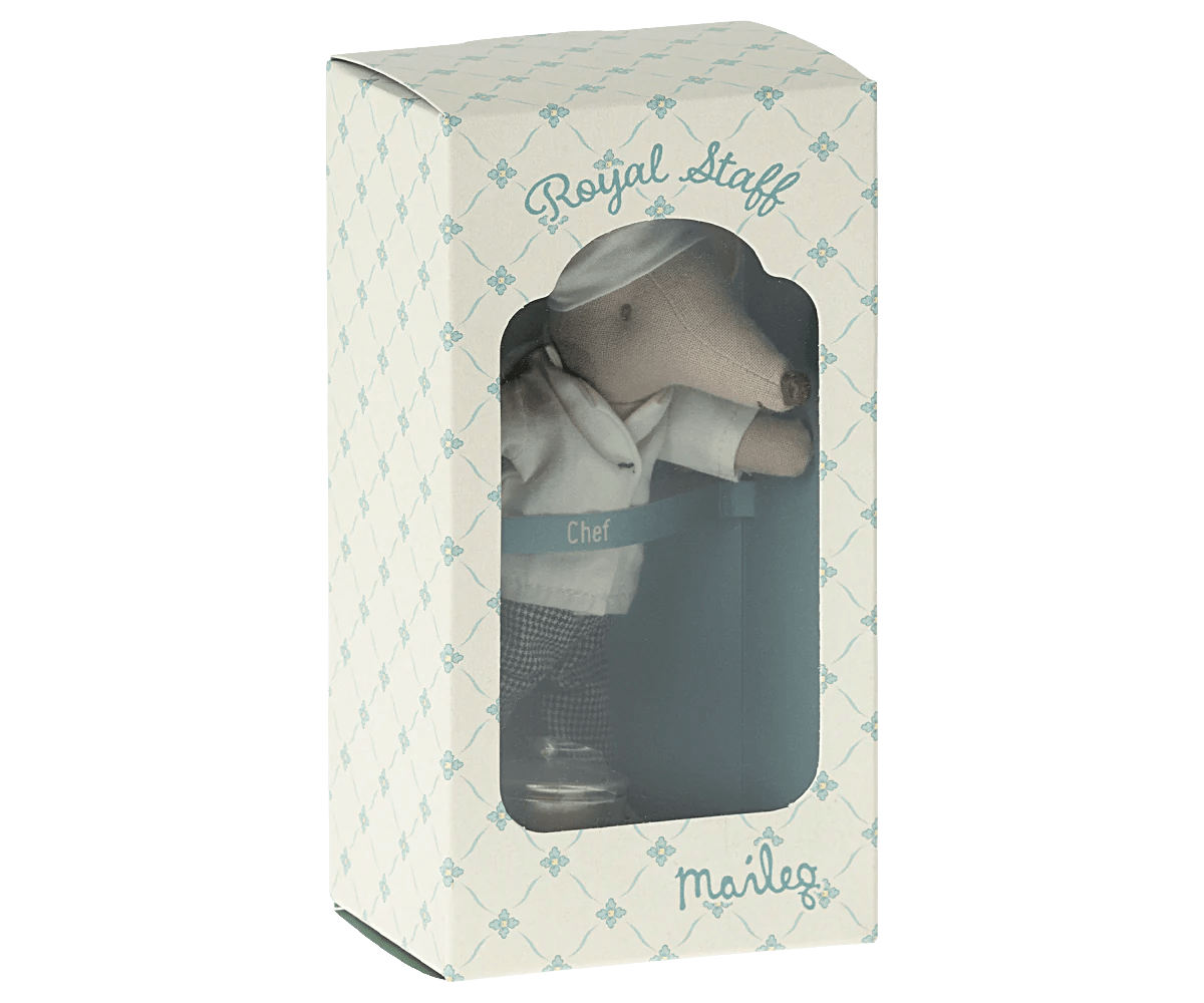 Maileg Chef Mouse with Utensils