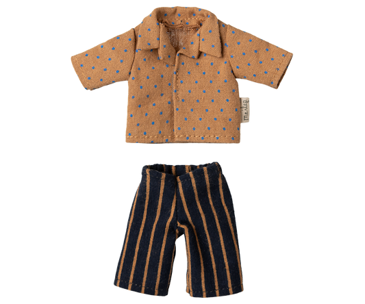 Maileg Shirt and Striped Pants for Dad Mouse