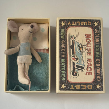 Maileg Little Brother Mouse in Box (SMALL TEAR ON END OF BOX)