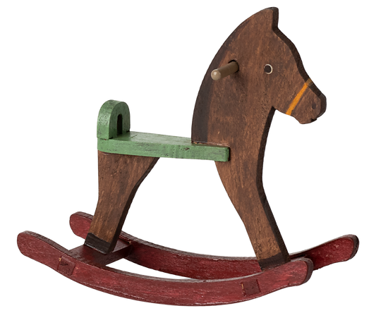 Maileg Rocking Horse for Mouse - Dark Brown