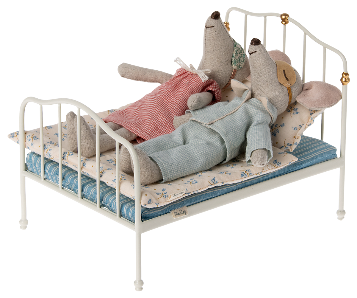 Maileg Bed, Mouse - Off White