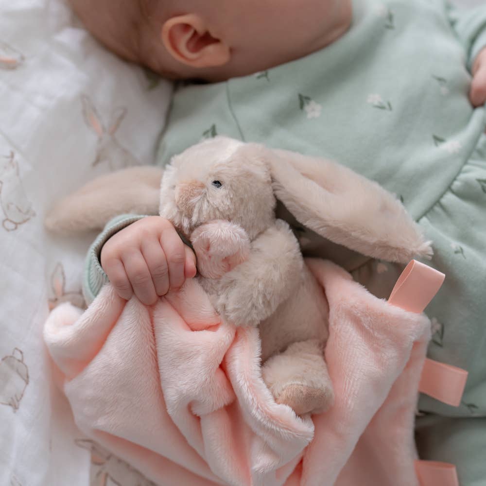 Beige Bunny Plush Comforter Blanket