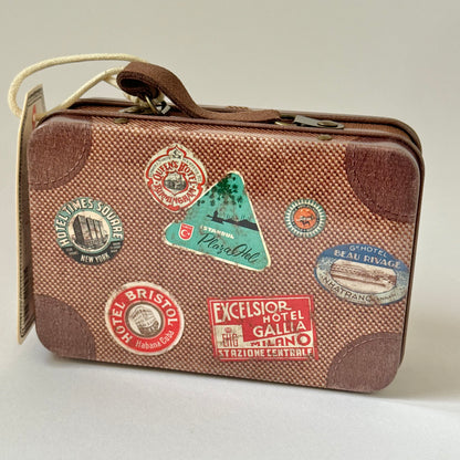 Maileg Metal Suitcase, Brown Travel