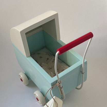 Maileg Pram, Light Blue, for Micro (SMALL IMPERFECTIONS)