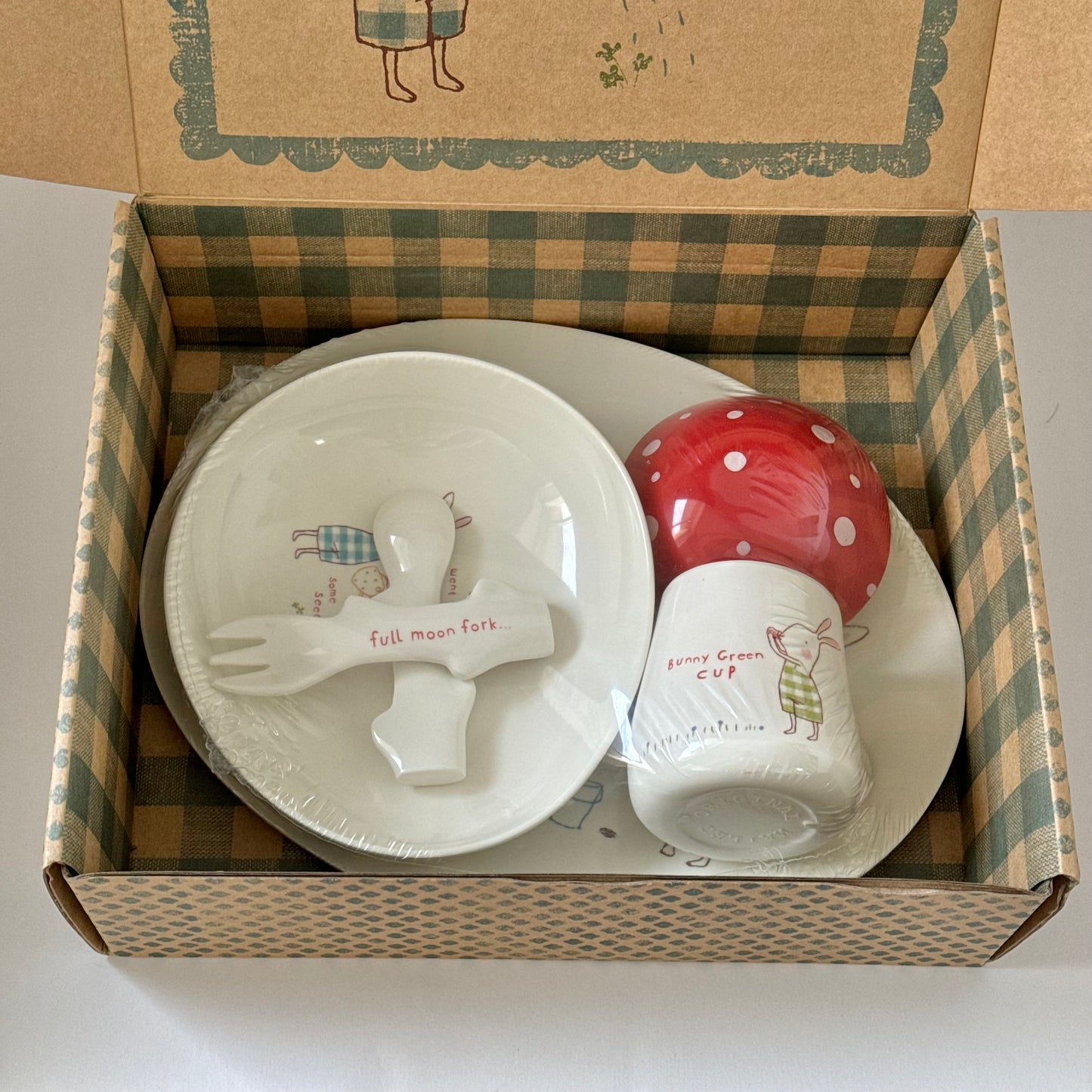 Maileg Bunny Honey Dinner Set - Green