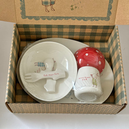 Maileg Bunny Honey Dinner Set - Green