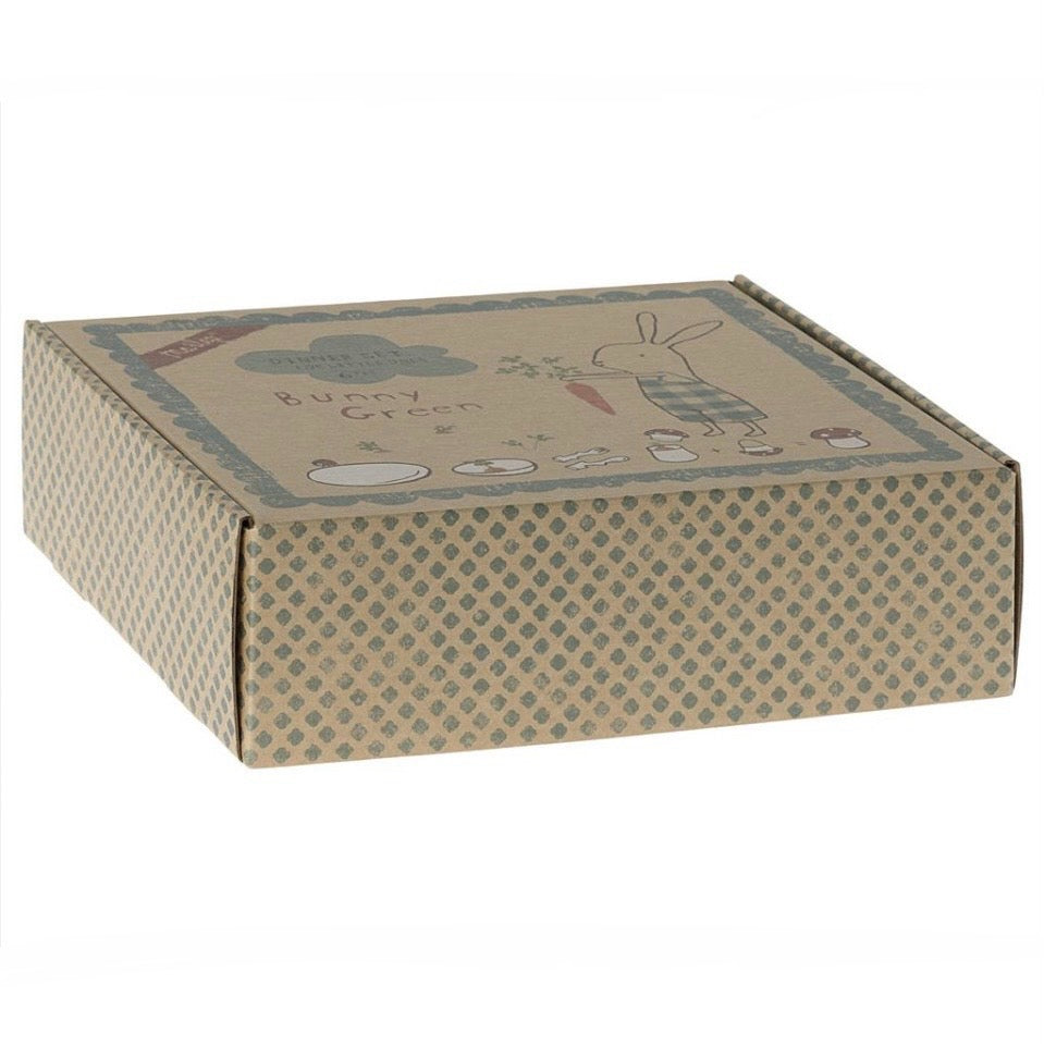 Maileg Bunny Honey Dinner Set - Green