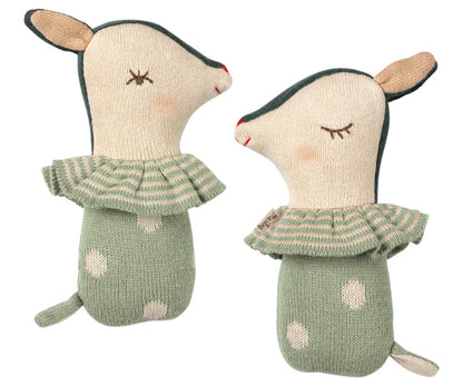Maileg Bambi Rattle - Mint (MOUTH THREAD LOOSE)