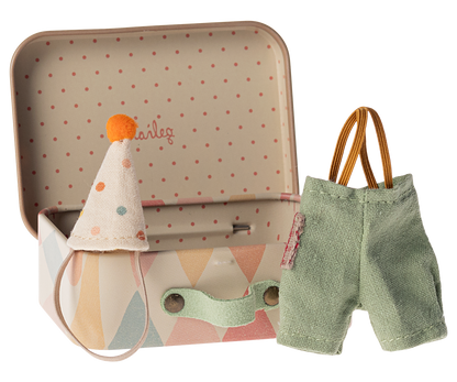Maileg Clown Clothes in Suitcase for Little Brother Mouse