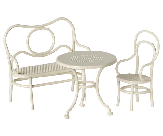 Maileg Cafe Set, Mouse, Small - Off White