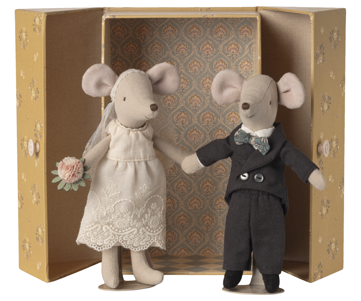 Maileg Wedding Mice Couple in Box