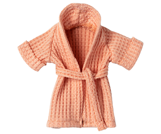 Maileg Bathrobe for Mum Mouse - Coral