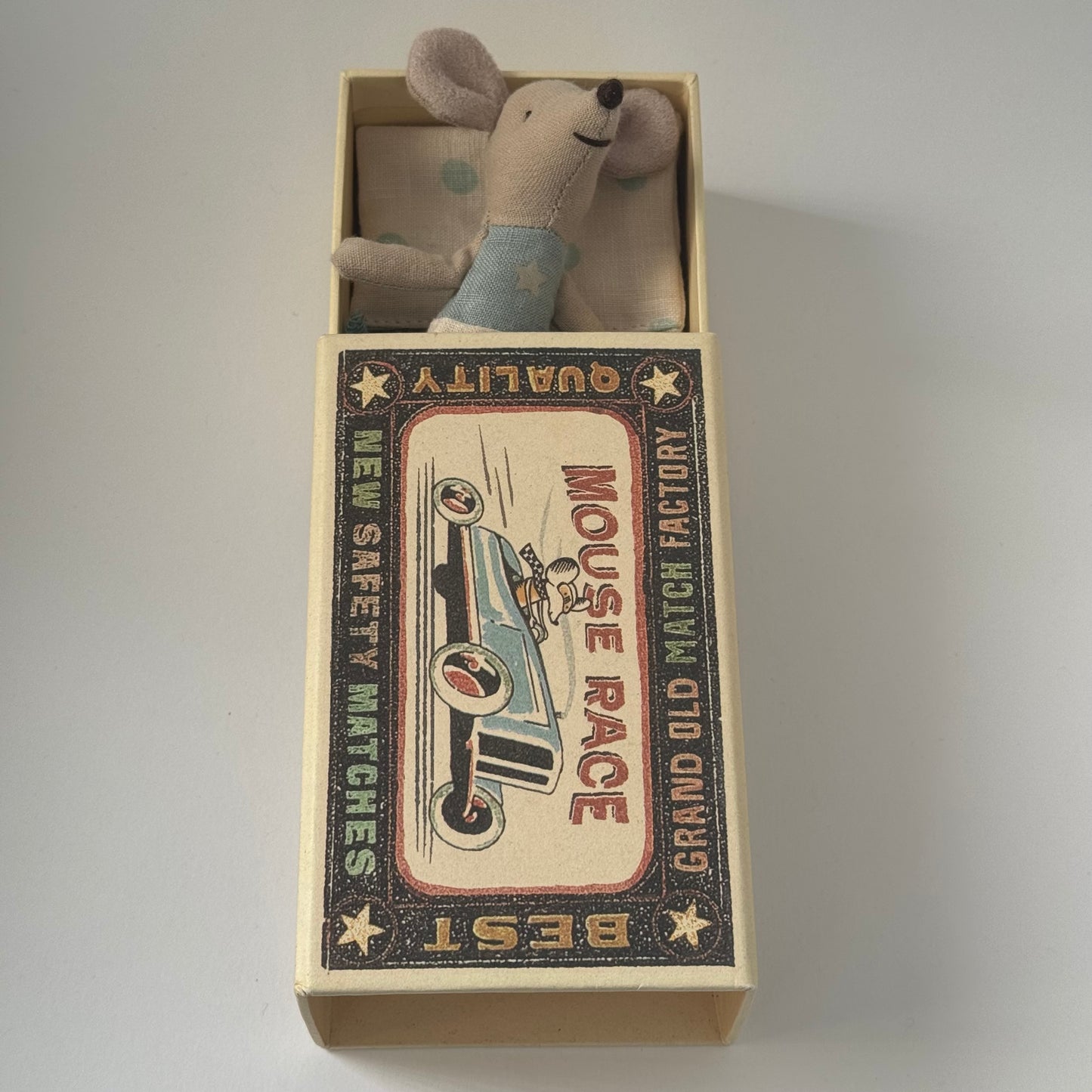 Maileg Little Brother Mouse in Box (SMALL TEAR ON END OF BOX)