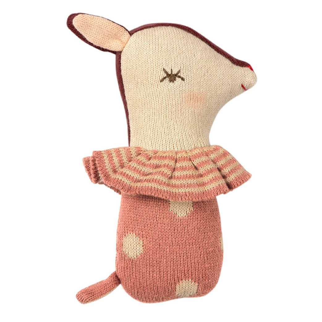 Maileg Bambi Rattle - Rose