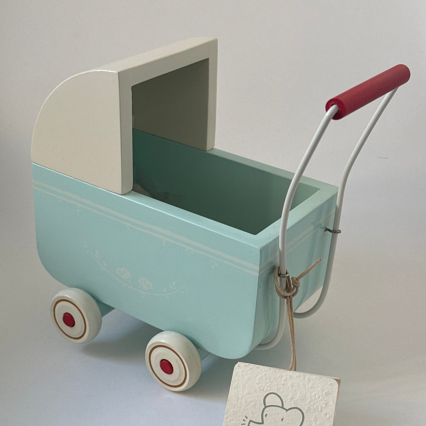Maileg Pram, Light Blue, for Micro