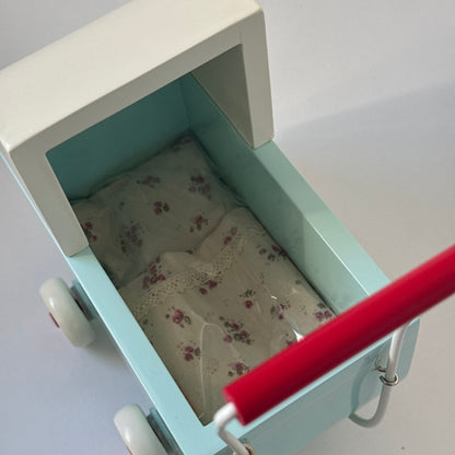 Maileg Pram, Light Blue, for Micro (SMALL IMPERFECTIONS)