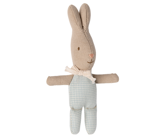 Maileg MY Rabbit - Light Blue Check