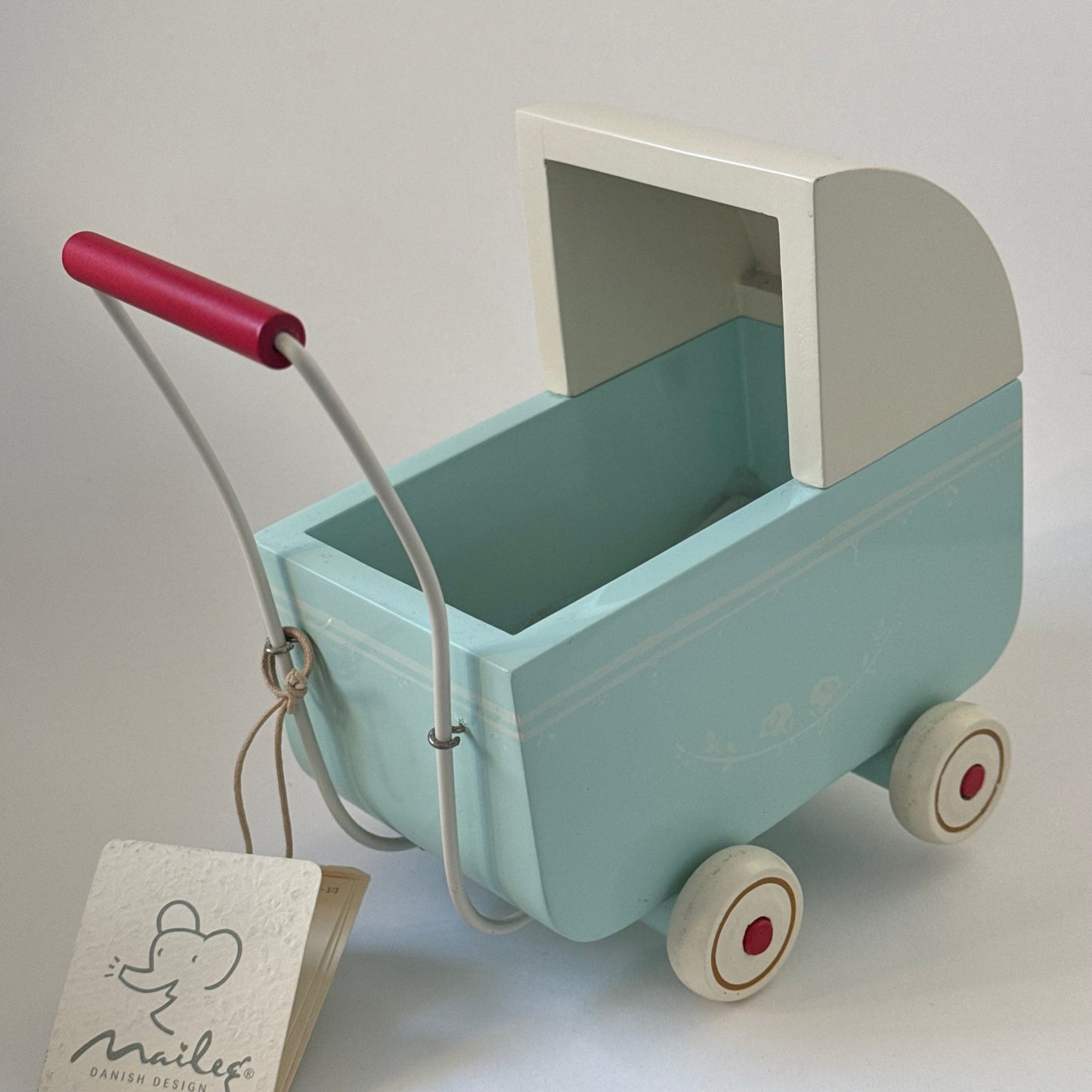 Maileg Pram, Light Blue, for Micro