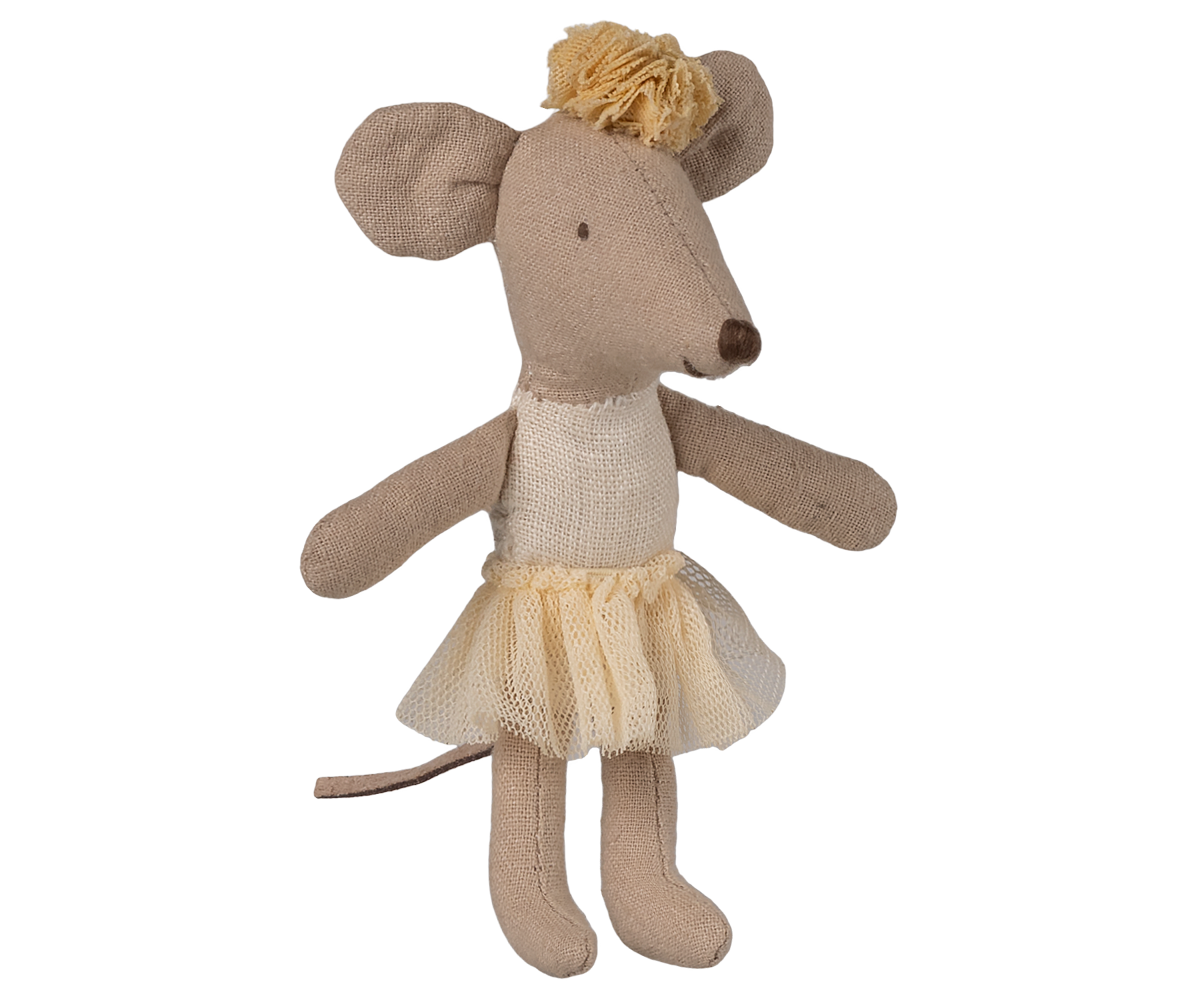 Maileg Ballerina Mouse, Little Sister - Off-White