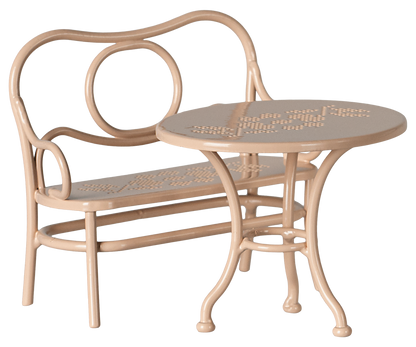 Maileg Cafe Set, Mouse, Big - Pale Pink