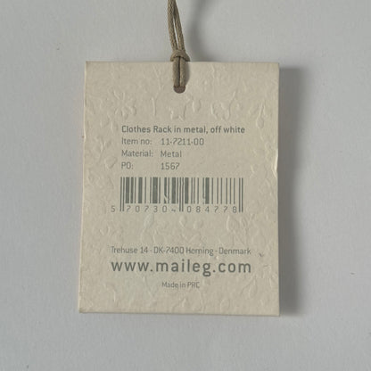 Maileg Clothes Rack in Metal - Off White (SMALL PAINT CHIP)